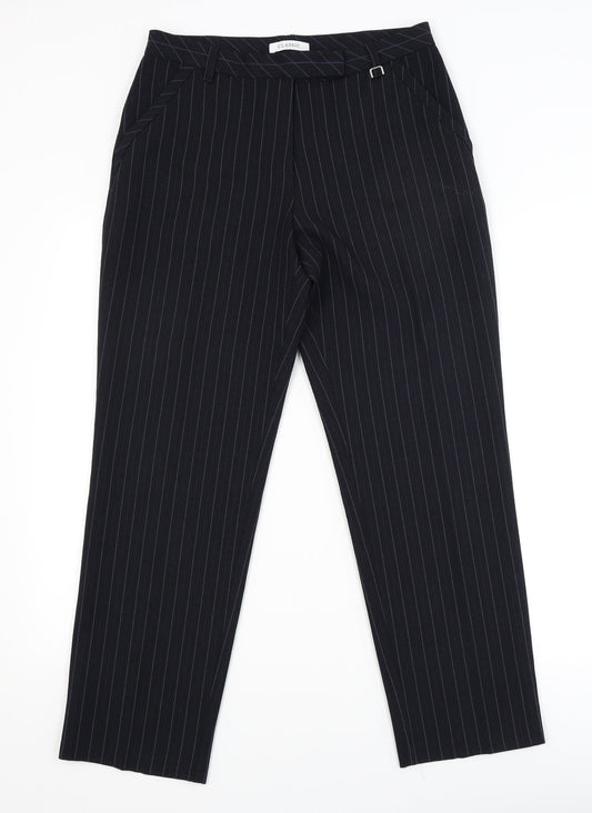 Womens UK Size 10 Marks and Spencer Regular Fit Dress Pants Black Trousers