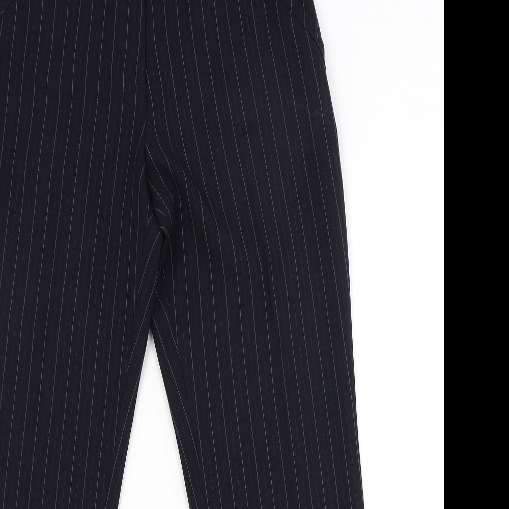 Womens UK Size 10 Marks and Spencer Regular Fit Dress Pants Black Trousers