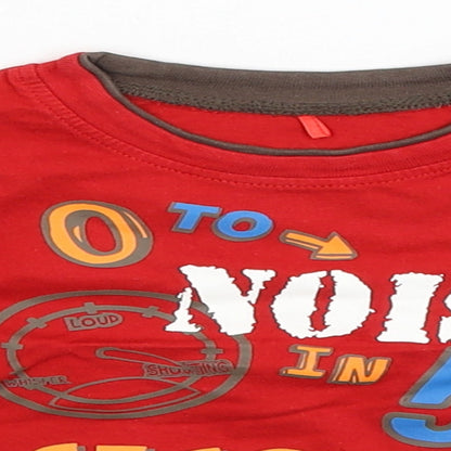 George Baby Red   Basic T-Shirt Size 6-9 Months  - 0 to noisy in 5 seconds