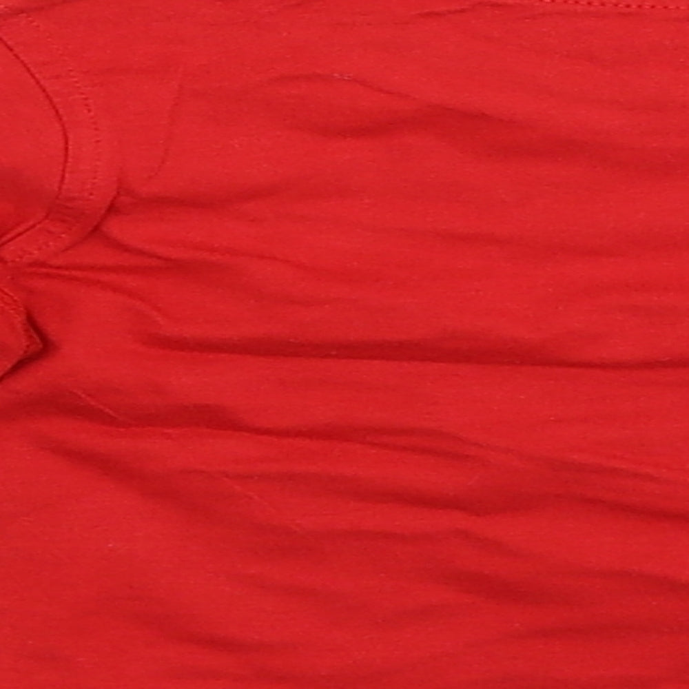 George Baby Red   Basic T-Shirt Size 6-9 Months  - 0 to noisy in 5 seconds