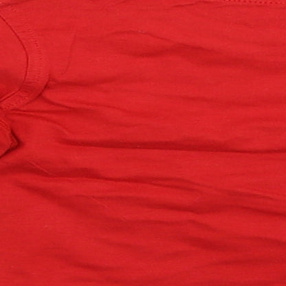 George Baby Red   Basic T-Shirt Size 6-9 Months  - 0 to noisy in 5 seconds