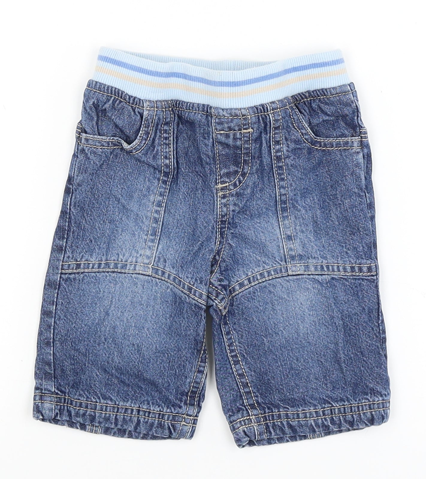 Next Baby Baby Blue   Cargo Trousers Size 0-3 Months