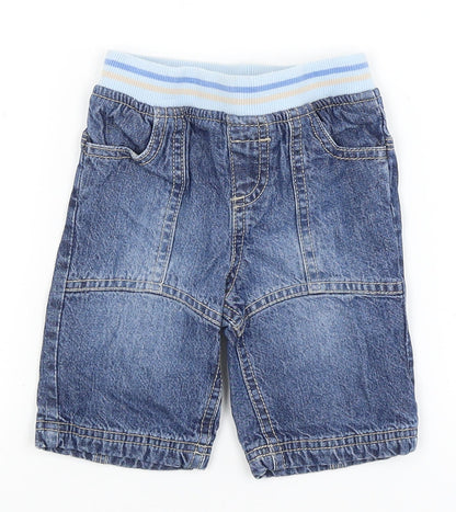 Next Baby Baby Blue   Cargo Trousers Size 0-3 Months
