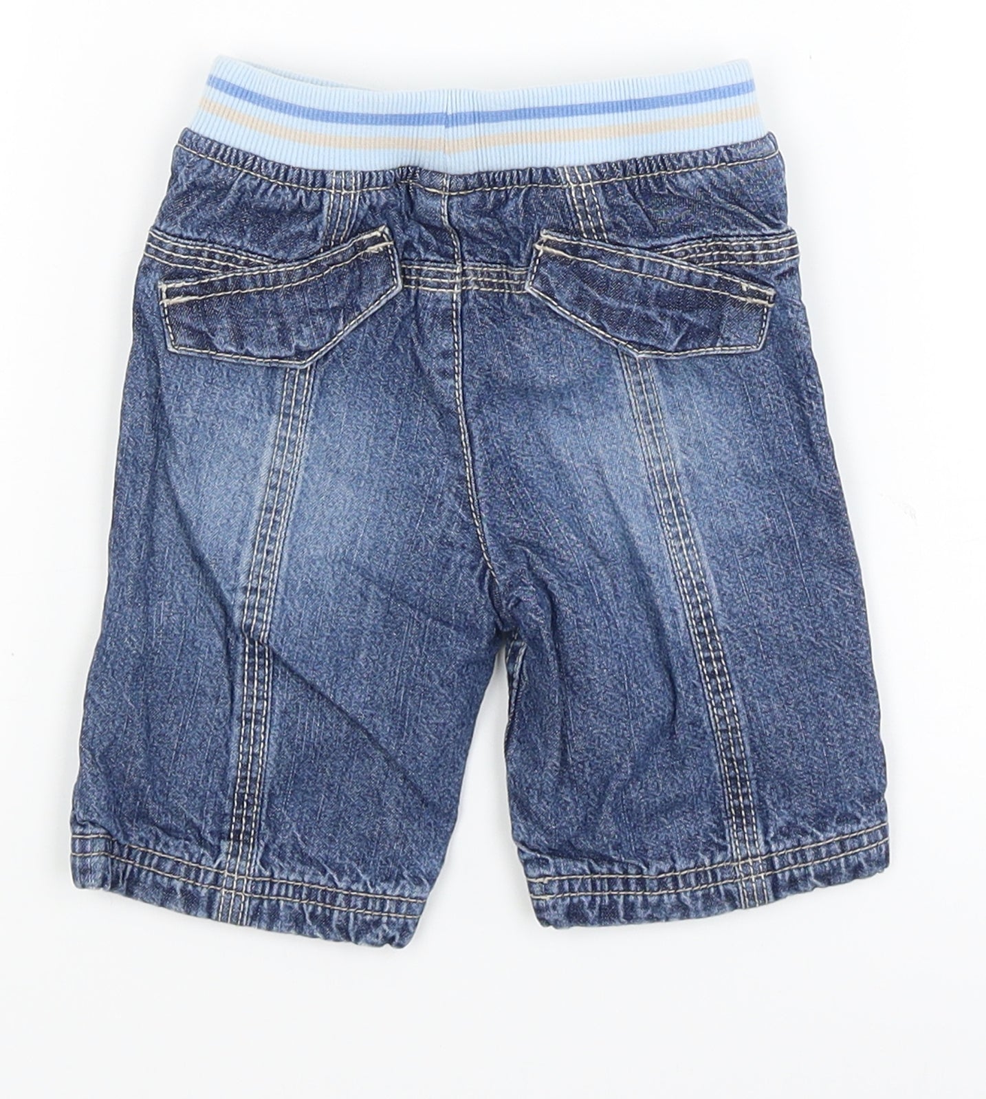 Next Baby Baby Blue   Cargo Trousers Size 0-3 Months