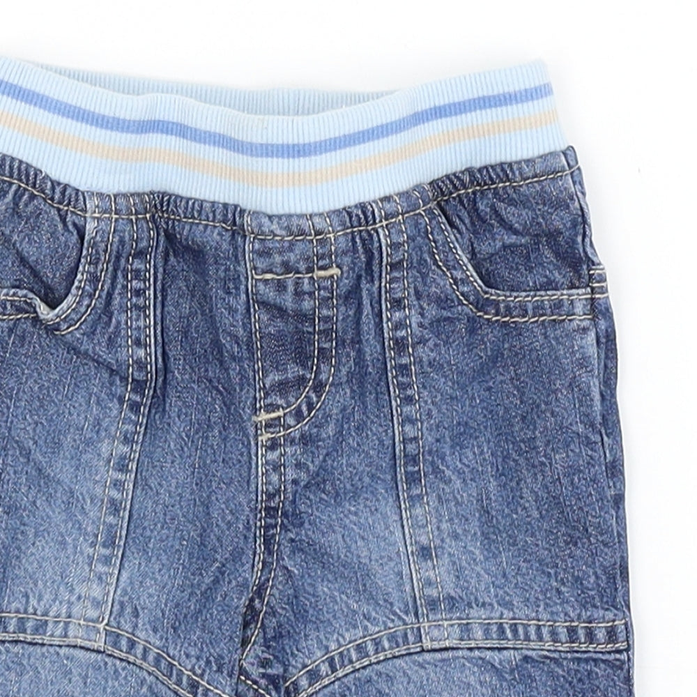 Next Baby Baby Blue   Cargo Trousers Size 0-3 Months