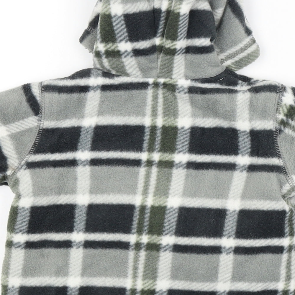 George Baby Green Check  Full Zip Jumper Size 3-6 Months