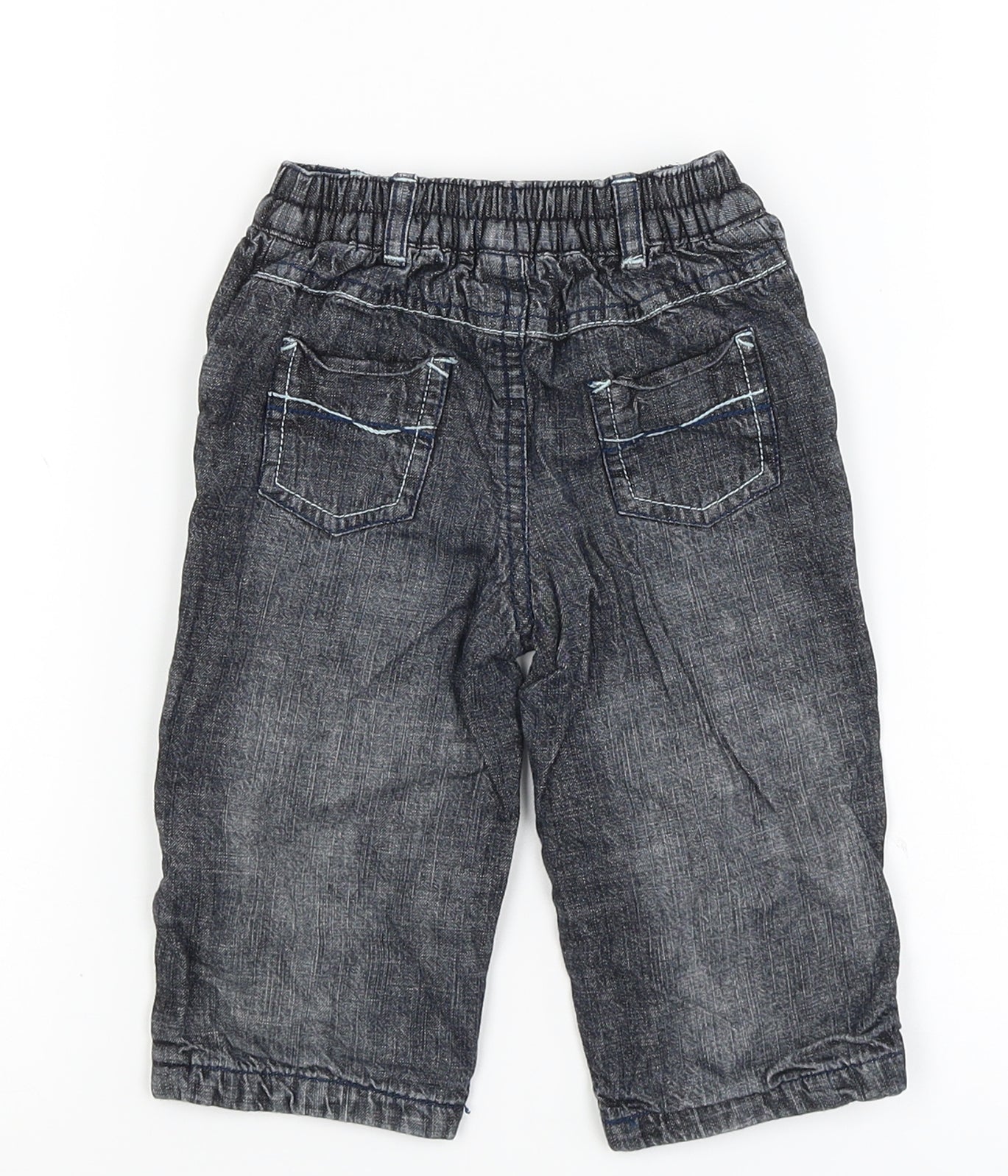 George Baby Black   Cargo Trousers Size 3-6 Months