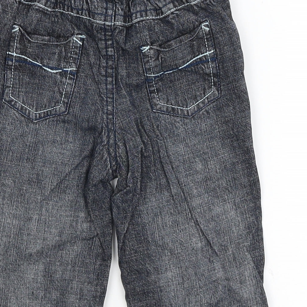 George Baby Black   Cargo Trousers Size 3-6 Months