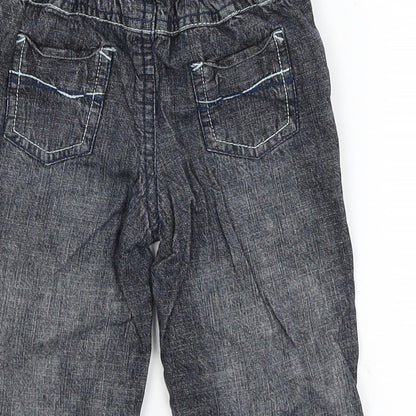 George Baby Black   Cargo Trousers Size 3-6 Months