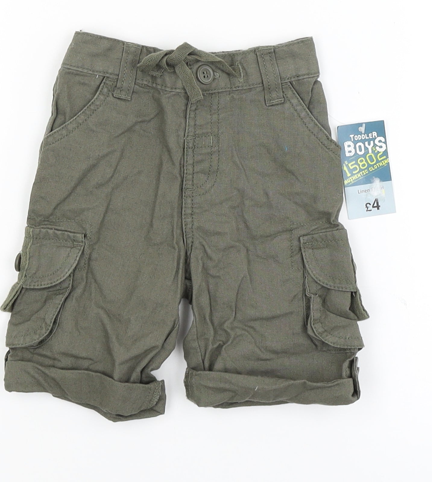 Matalan Baby Green   Cargo Trousers Size 3-6 Months