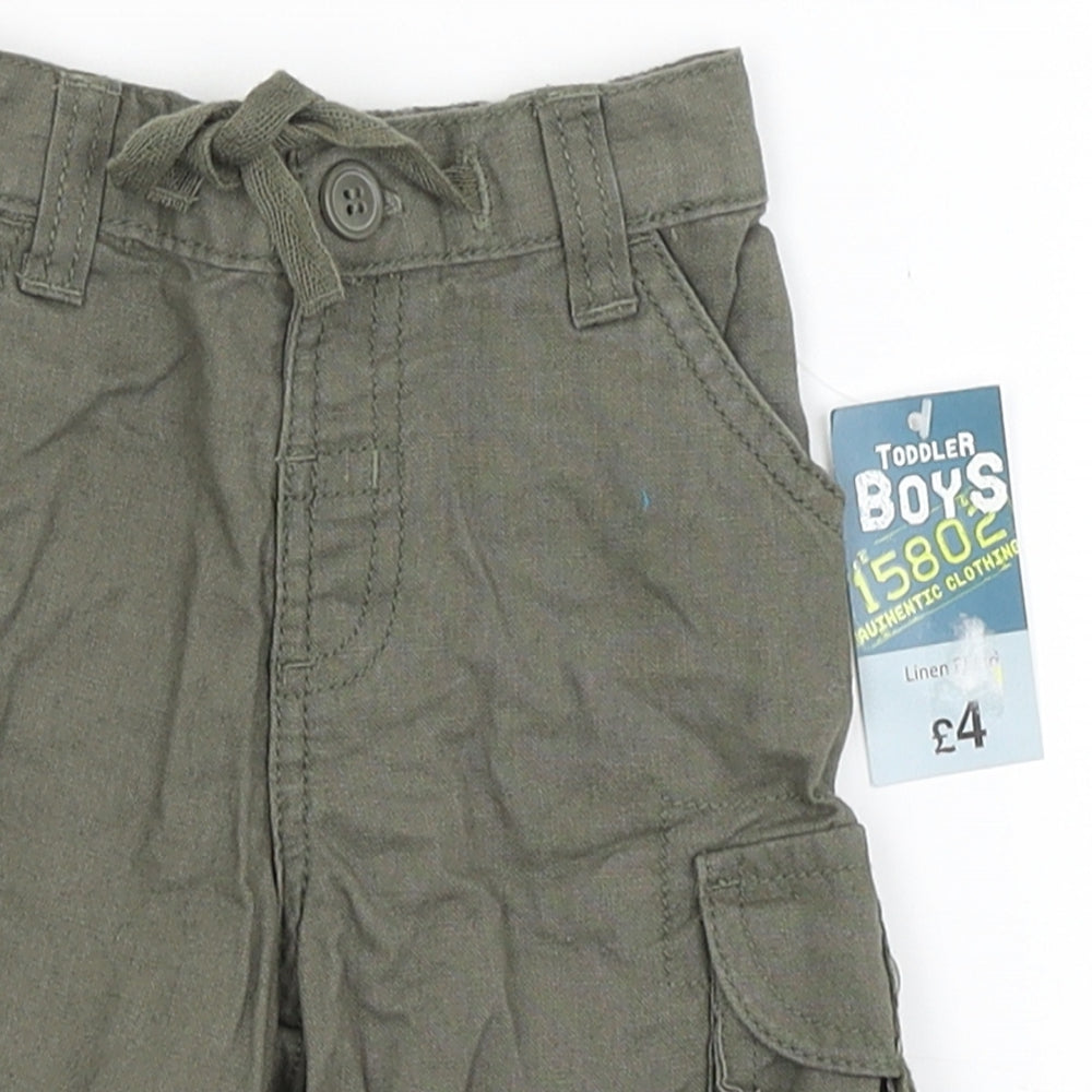 Matalan Baby Green   Cargo Trousers Size 3-6 Months