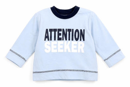 George Baby Blue   Basic T-Shirt Size 3-6 Months  - attention seeker