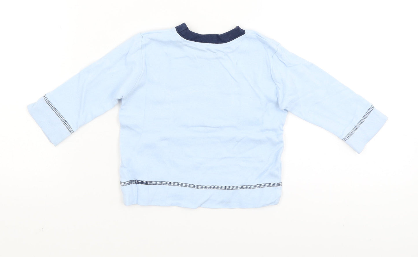 George Baby Blue   Basic T-Shirt Size 3-6 Months  - attention seeker