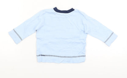 George Baby Blue   Basic T-Shirt Size 3-6 Months  - attention seeker