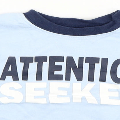 George Baby Blue   Basic T-Shirt Size 3-6 Months  - attention seeker