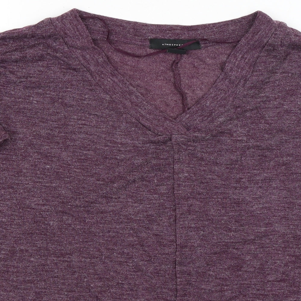 Atmosphere Womens Purple   Basic T-Shirt Size 8