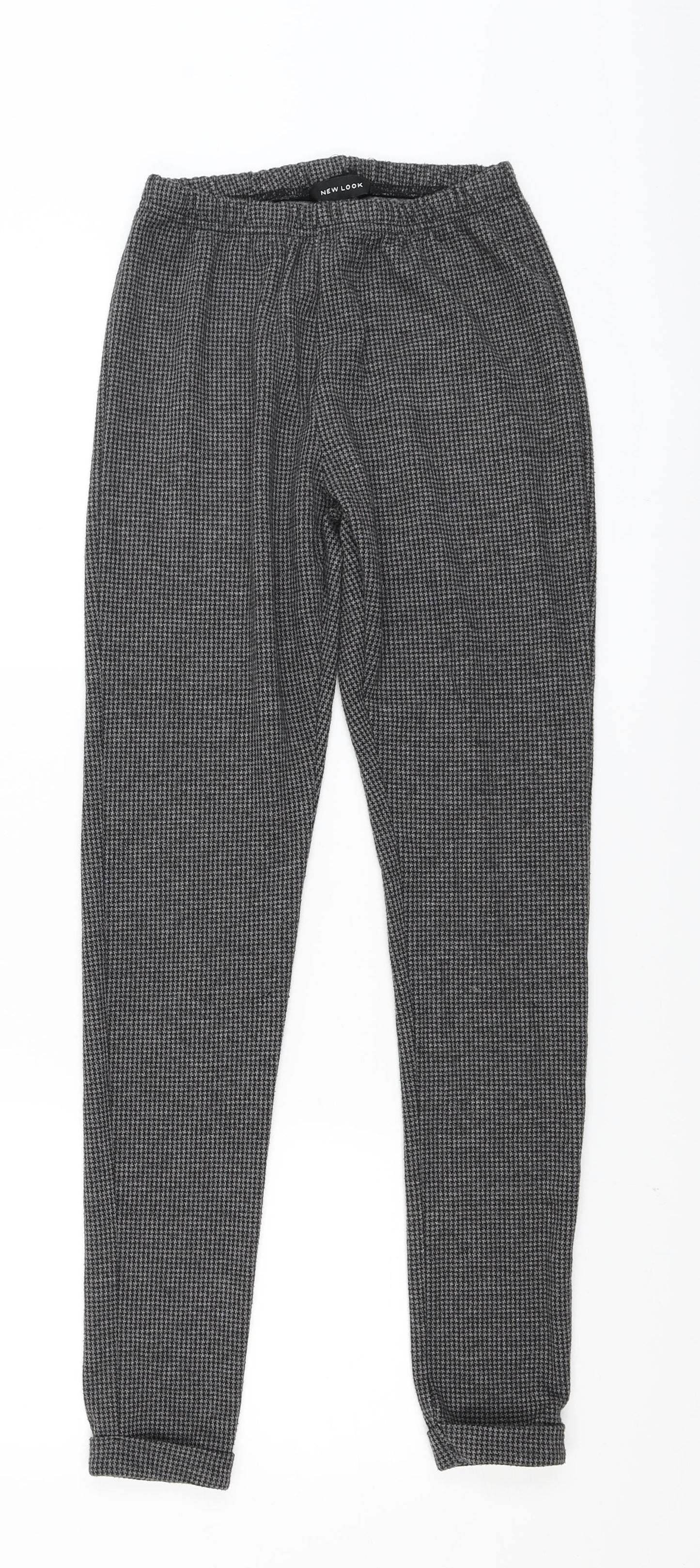 Womens UK Size 8 New Look  Cropped Grey Leggings