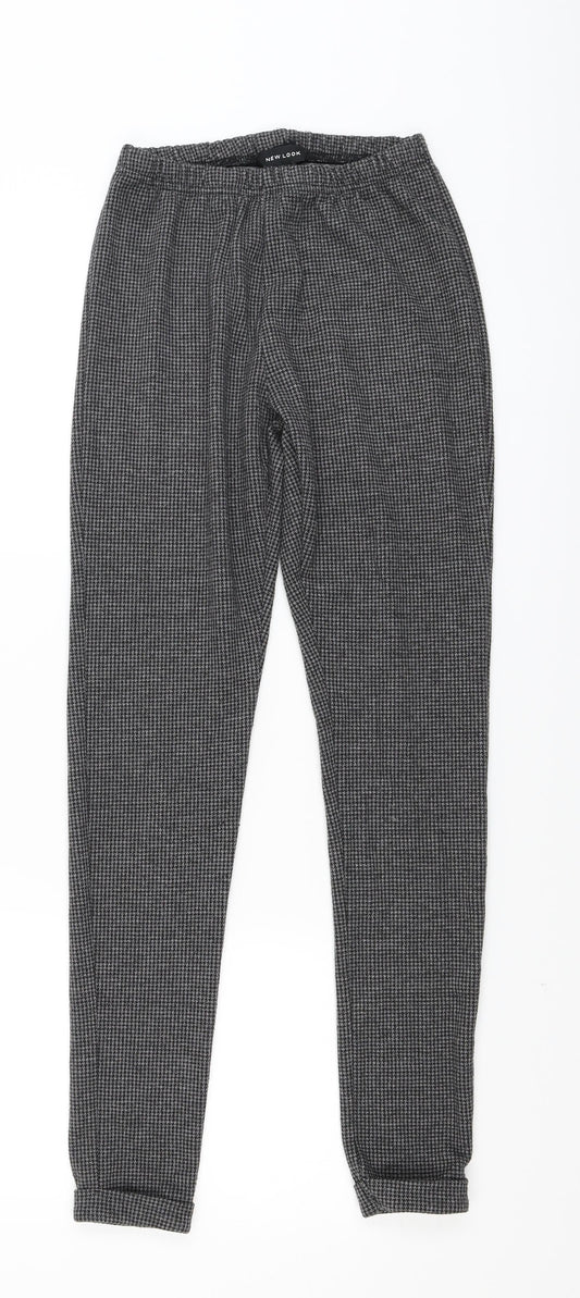 Womens UK Size 8 New Look  Cropped Grey Leggings
