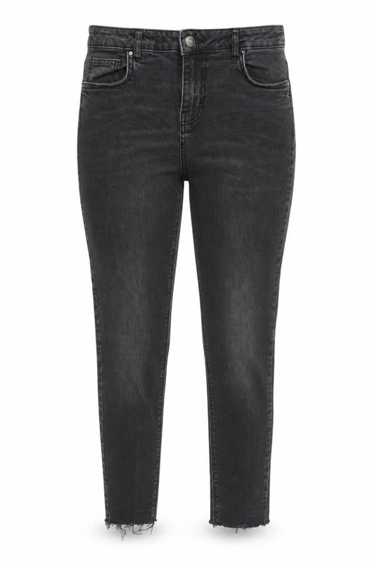 Front view of Primark women’s black denim skinny jeans, size UK 10, 23-inch leg