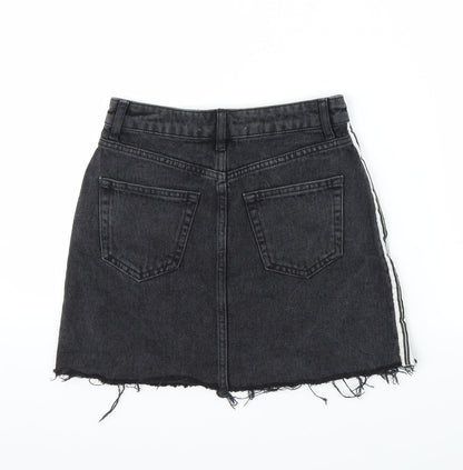 Primark Womens Black  Denim A-Line Skirt Size 4