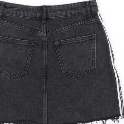 Primark Womens Black  Denim A-Line Skirt Size 4