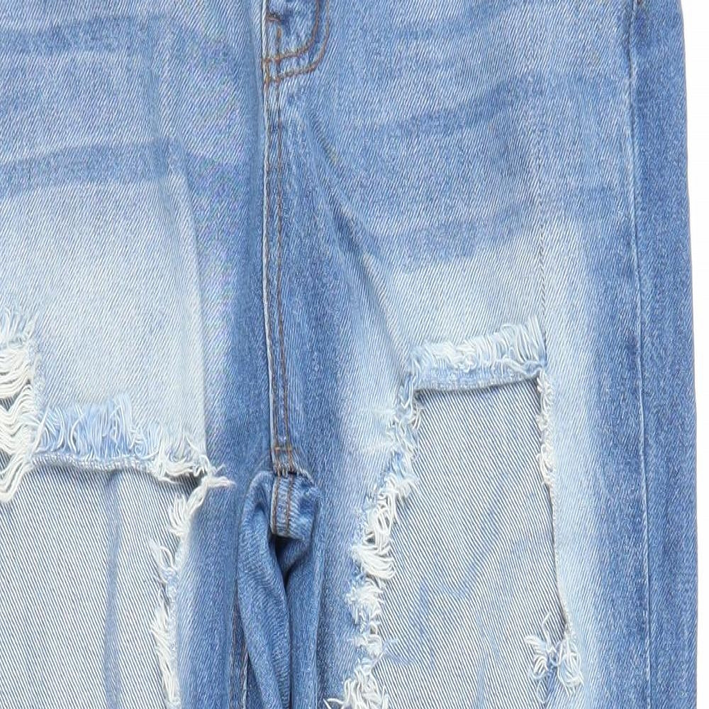 Boohoo Womens Blue  Denim Mom Jeans Size 10 L24 in