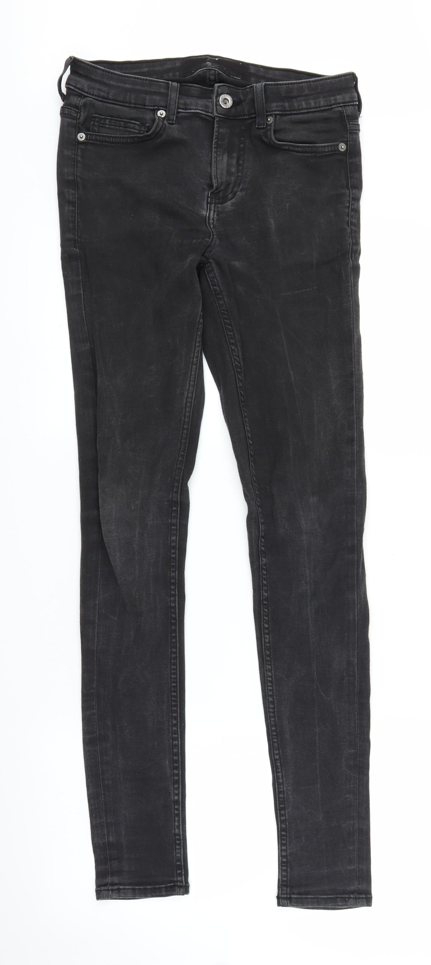 Topman Mens Black  Denim Snow Pants Trousers Size 30 in L34 in