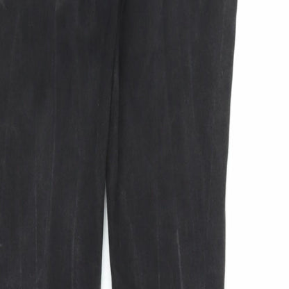 Topman Mens Black  Denim Snow Pants Trousers Size 30 in L34 in