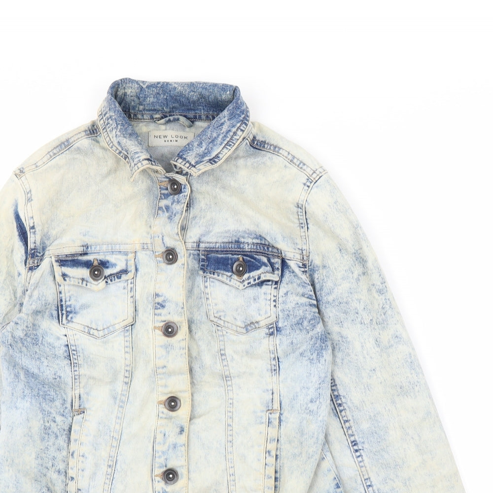 Womens UK Size 10 New Look Blue Jacket
