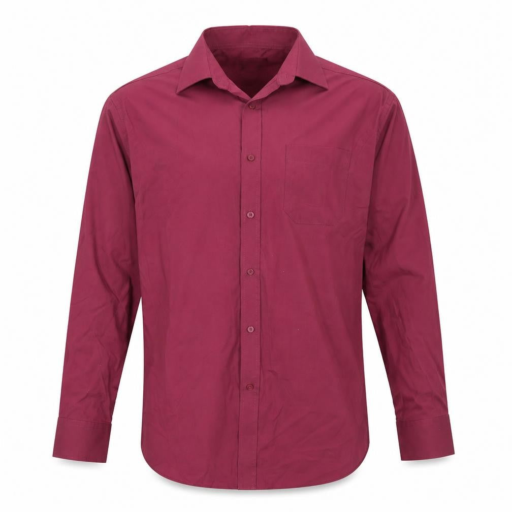 Mens UK Size 16 Debenhams Purple  Button-Up Long Sleeve Casual Shirt