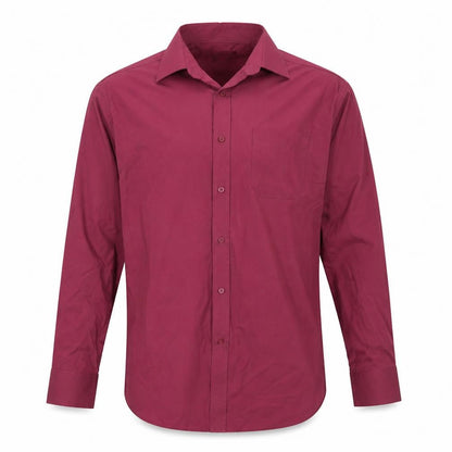 Mens UK Size 16 Debenhams Purple  Button-Up Long Sleeve Casual Shirt