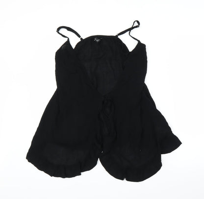 Womens UK Size M New Look Black Camisole Blouse