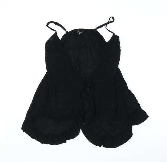 Womens UK Size M New Look Black Camisole Blouse