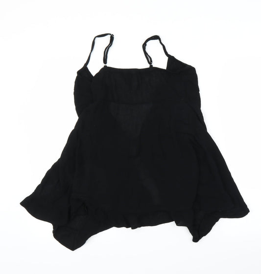 Womens UK Size M New Look Black Camisole Blouse