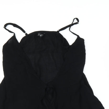 Womens UK Size M New Look Black Camisole Blouse