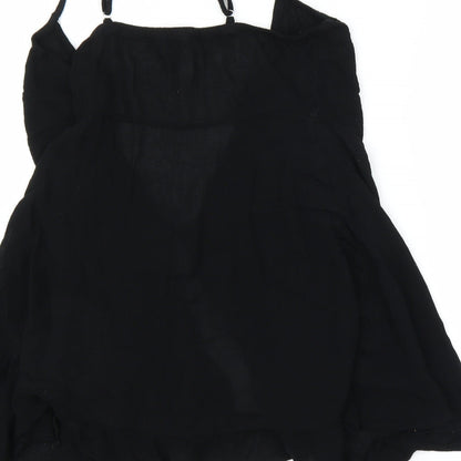 Womens UK Size M New Look Black Camisole Blouse