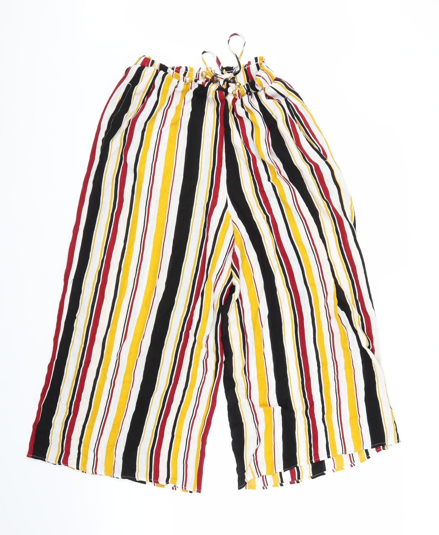 F&F Womens Multicoloured Striped  Bloomer Trousers Size 6 L20 in