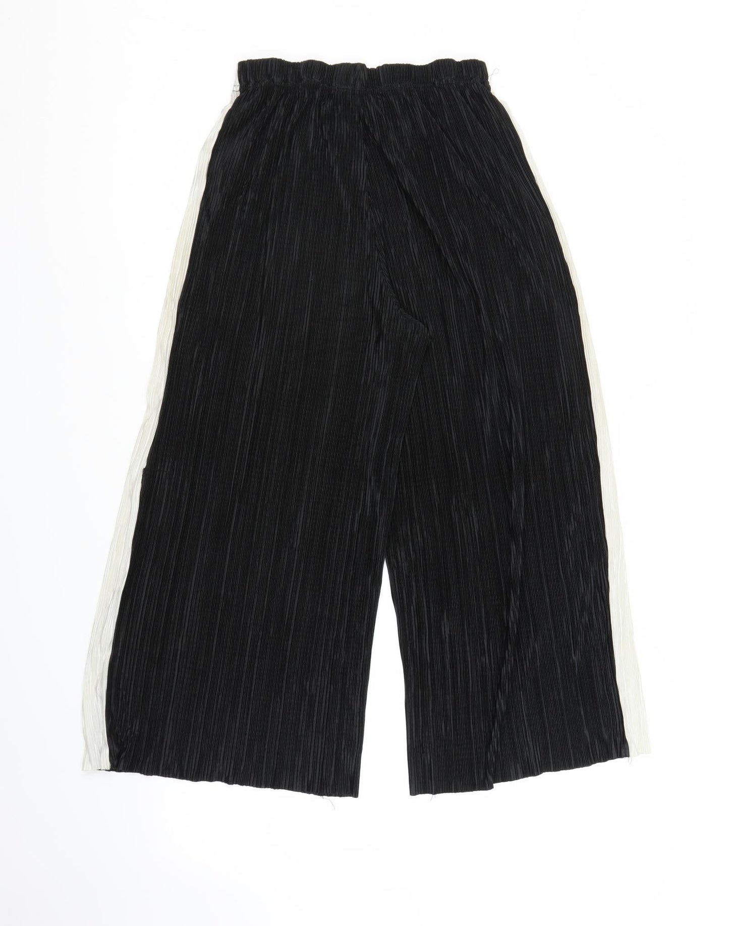 Womens UK Size S Light Before Dark Regular Fit Harem Black Trousers