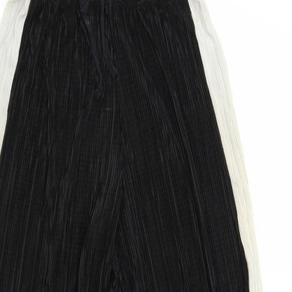 Womens UK Size S Light Before Dark Regular Fit Harem Black Trousers