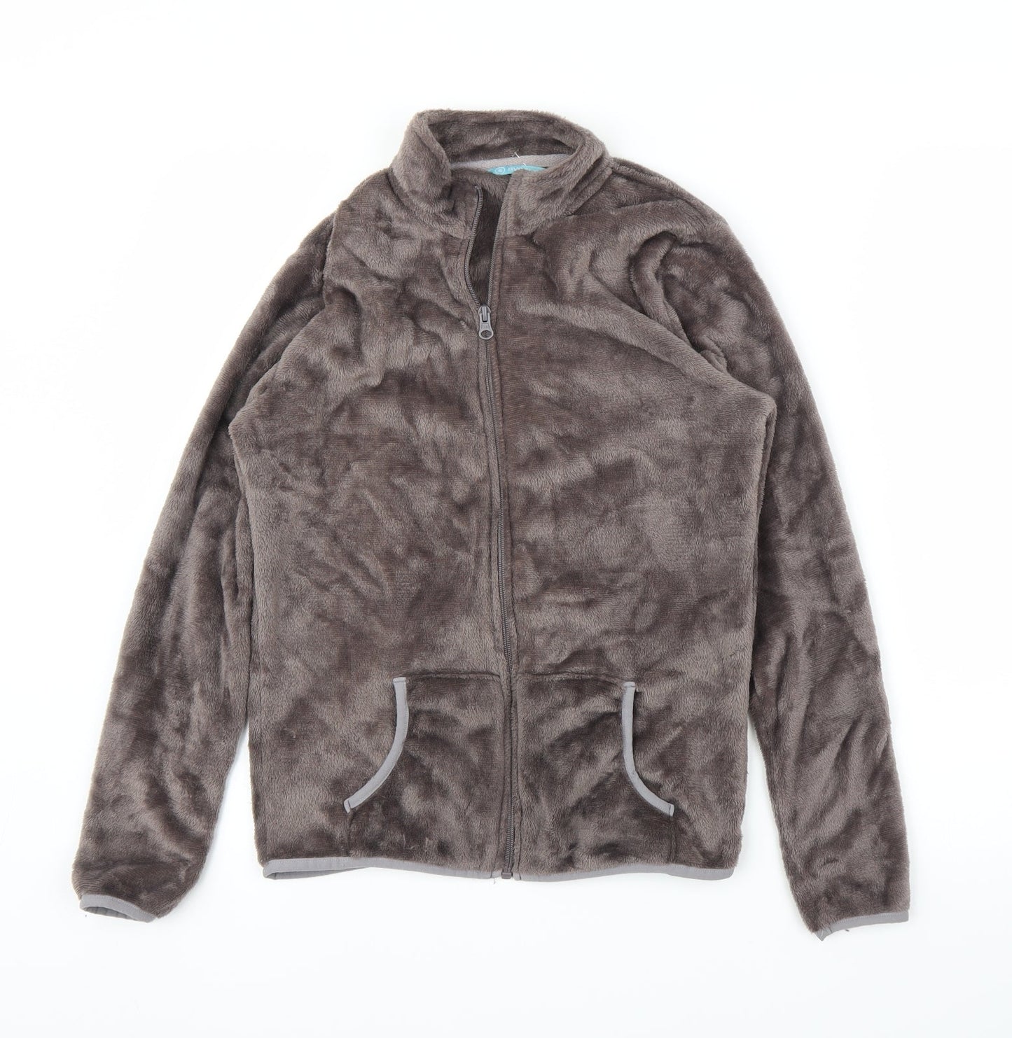 Avenue Womens Brown  Fleece Full Zip Jumper Size 8