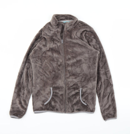 Avenue Womens Brown  Fleece Full Zip Jumper Size 8