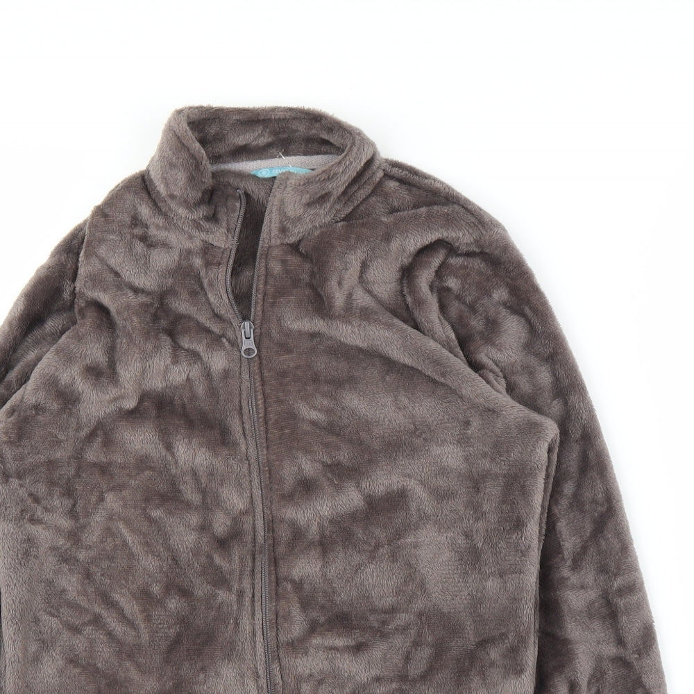 Avenue Womens Brown  Fleece Full Zip Jumper Size 8
