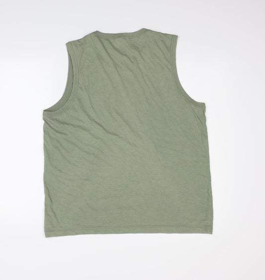 Womens UK Size XL NEXT Green Basic Tank