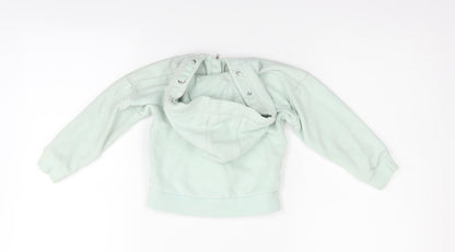 F&F Girls Green   Full Zip Jumper Size 2-3 Years