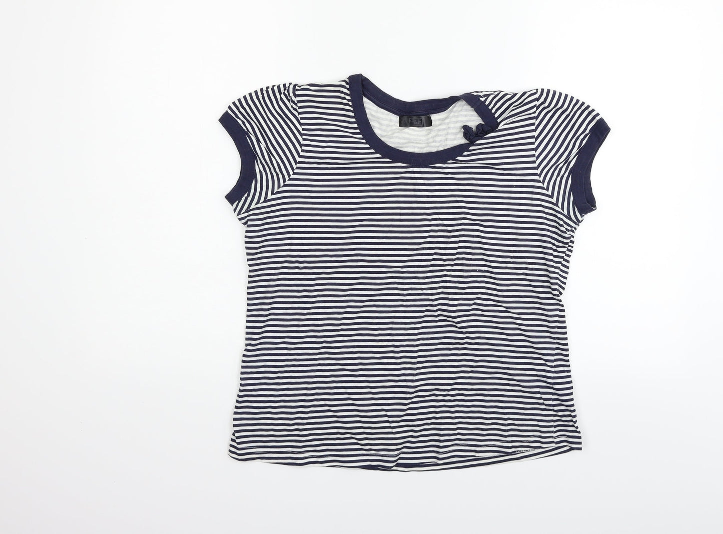 F&F Womens Silver Polka Dot  Basic Polo Size 12