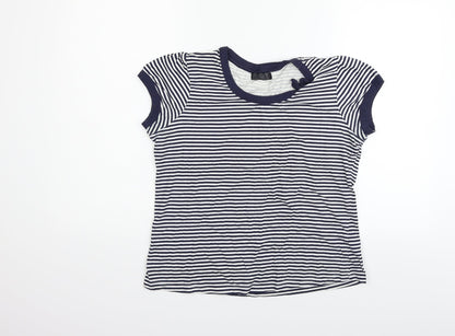 F&F Womens Silver Polka Dot  Basic Polo Size 12