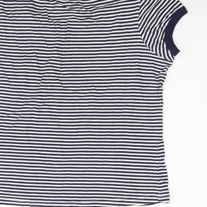 F&F Womens Silver Polka Dot  Basic Polo Size 12