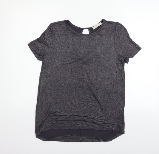 Womens UK Size S Oasis Grey Basic T-Shirt