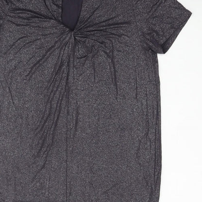 Womens UK Size S Oasis Grey Basic T-Shirt