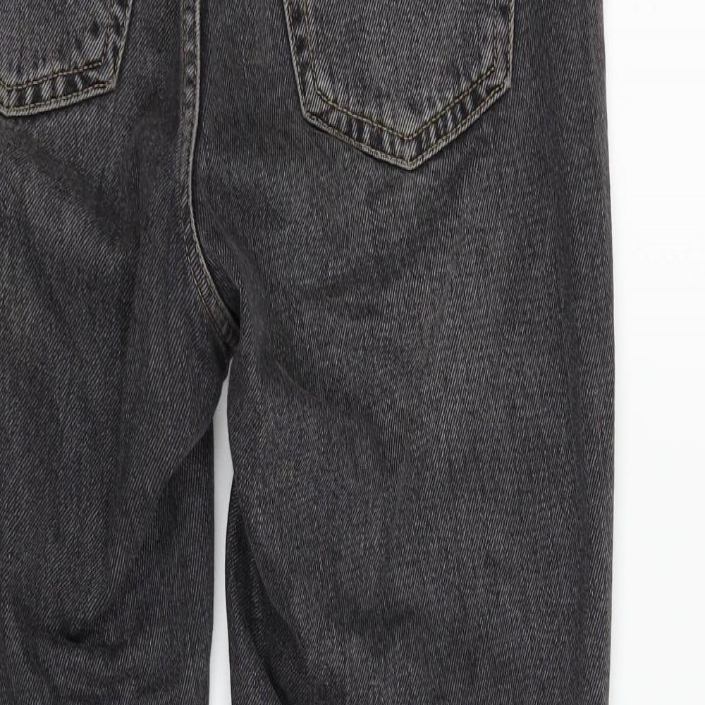 Topshop Womens Grey   Straight Jeans Size M L27 in
